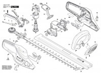 Bosch 3 600 HC0 970 AdvancedHedgeCut 70 Hedge Trimmer 230 V / GB Spare Parts AdvancedHedgeCut70